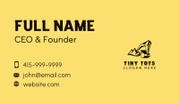 Mountain Excavator Contractor Business Card