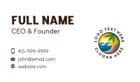 Sunset Beach Resort Business Card Design