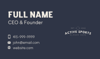 Professional White Wordmark  Business Card