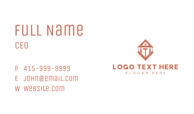 Construction Tools Hardware Business Card