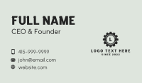 Automotive Gear Letter Business Card Design