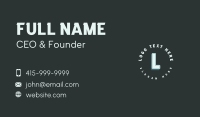Generic Agency Lettermark Business Card