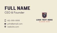Baseball Shield Sports Business Card