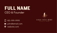 Paper Writing Quill Business Card