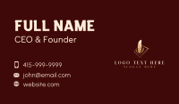 Paper Writing Quill Business Card