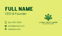 Gemstone Marijuana Weed Business Card