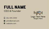 Toy Military Airplane Business Card
