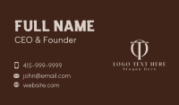 Luxury Real Estate Monogram Business Card Design