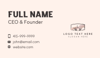Boutique Watercolor Lettermark Business Card Design