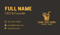 Organic Orange Juice Business Card