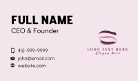 Woman Eyelash Extension Business Card