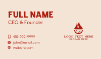 Flame Pizza Fast Food Business Card