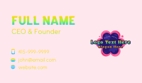 Cute Girly Flower Business Card Design