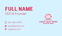 Sunshine Pig Cartoon Business Card Design