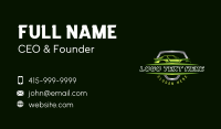 Car Detailing Garage Business Card Design