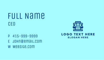 Fortress Law Firm  Business Card