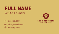 Red King Lion  Business Card