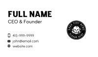 Smoke Cigarette Skull Business Card