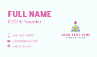 Castle Balloon Book Business Card Design