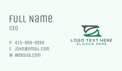Design Letter S  Business Card