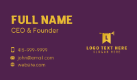 Royal Trumpet Banner Letter Business Card