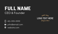 Advertising Business Wordmark Business Card