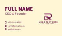 Professional Letter R Business Card Design