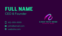Ribbon Wave Motion  Business Card