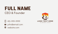 Hiking Mountaineer Nature Business Card Design
