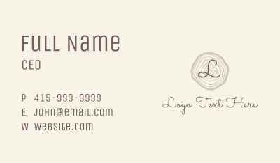 Nature Business Letter  Business Card