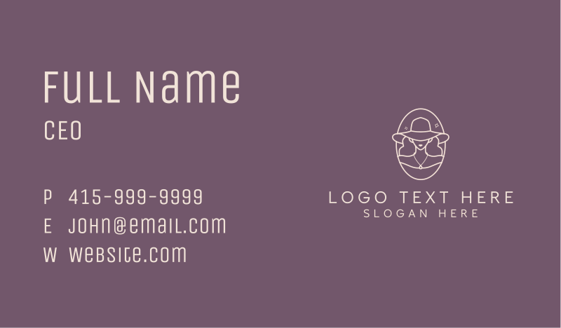 Couture Business Card example 3