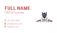Gaming Wolf Canine Business Card