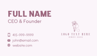 Lily Letter R Business Card Design