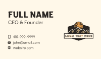 Mountain Outdoor Sun Climbing Business Card