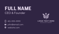 Violet Butterfly Key Business Card