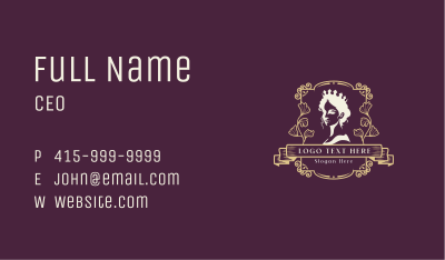 Elegant Royal Queen Business Card Image Preview