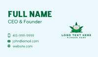 Tropical Coconut Leaf Business Card Design