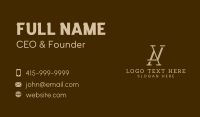 Design Firm Monogram Business Card