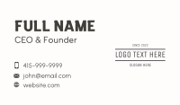 Stockholder Business Card example 4