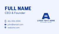 Car Letter A Business Card Design
