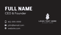 Ghost Halloween Costume Business Card