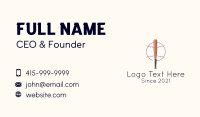 Baseball Pitch Badge Business Card