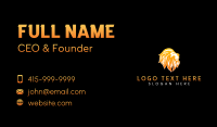 Wild Lion Predator Business Card