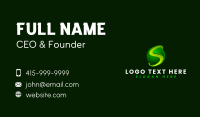 Global Digital Sphere Letter S Business Card