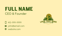 Forest Mountain Peak Business Card Design