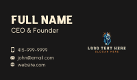 Spartan Helmet Warrior Business Card