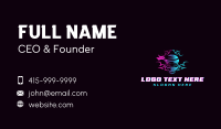 Neon Ninja Gaming Business Card Design