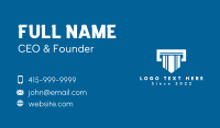 White Pillar Contractor  Business Card