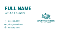 Green Ocean Fish Business Card Design