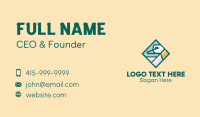 Geometric Duck Diamond  Business Card Design